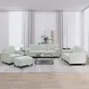 Image de vidaXL Ensemble de canapés 4 pièces avec coussins gris clair velours
