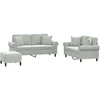 Image de vidaXL Ensemble de canapés 3 pièces avec coussins gris clair velours