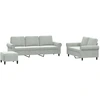 Image de vidaXL Ensemble de canapés 3 pièces avec coussins gris clair velours
