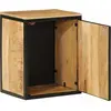 Image de vidaXL Armoire de salle de bain 40x30x50 cm bois massif mangue et fer