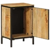 Image de vidaXL Armoire de salle de bain 40x30x60 cm bois massif mangue et fer