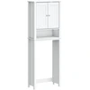 Image de vidaXL Armoire de toilette BERG Blanc 60x27x164,5 cm Bois massif