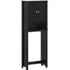 Image de vidaXL Armoire de toilette BERG Noir 60x27x164,5 cm Bois massif