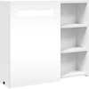 Image de vidaXL Armoire de toilette avec éclairage LED blanc 60x13x52 cm