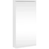 Image de vidaXL Armoire d'angle à miroir blanc 30x24x60 cm