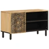 Image de vidaXL Armoire TV 80x31x46 cm en bois massif de manguier