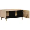 Image de vidaXL Table basse 80x50x40 cm en bois massif de manguier