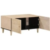 Image de vidaXL Table basse 80x50x40 cm en bois massif de manguier