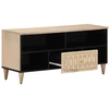 Image de vidaXL Armoire TV 100x33x46 cm en bois massif de manguier