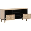 Image de vidaXL Armoire TV 100x33x46 cm en bois massif de manguier