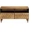 Image de vidaXL Table basse 80x54x40 cm en bois massif de manguier