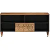 Image de vidaXL Armoire TV 100x33x46 cm en bois massif de manguier