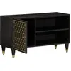 Image de vidaXL Armoire TV 80x31,5x46 cm en bois massif de manguier