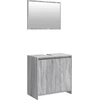 Image de vidaXL Ensemble de meubles de salle de bain 2 pièces Gris Sonoma Bois composite