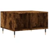 Image de vidaXL Table basse chêne fumé 60x50x36,5 cm Bois composite