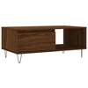 Image de vidaXL Table basse marron imitation chêne 90x50x36,5 cm Bois composite