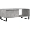 Image de vidaXL Table basse gris béton 90x50x36,5 cm Bois composite