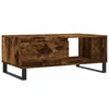 Image de vidaXL Table basse chêne fumé 90x50x36,5 cm Bois composite