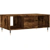 Image de vidaXL Table basse chêne fumé 90x50x36,5 cm Bois composite