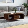 Image de vidaXL Table basse marron imitation chêne 90x50x36,5 cm Bois composite