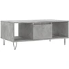 Image de vidaXL Table basse gris béton 90x50x36,5 cm Bois composite