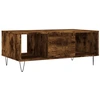 Image de vidaXL Table basse chêne fumé 90x50x36,5 cm Bois composite
