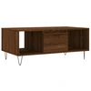 Image de vidaXL Table basse marron imitation chêne 90x50x36,5 cm Bois composite