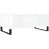 Image de vidaXL Table basse blanche 90x50x36,5 cm Bois composite