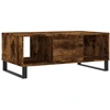 Image de vidaXL Table basse chêne fumé 90x50x36,5 cm Bois composite