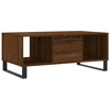 Image de vidaXL Table basse marron imitation chêne 90x50x36,5 cm Bois composite