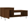 Image de vidaXL Table basse marron imitation chêne 100x50x45 cm Bois composite