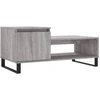Image de vidaXL Table basse Gris Sonoma 100x50x45 cm Bois composite