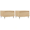 Image de vidaXL Tables basses 2 pièces chêne Sonoma 50x46x35 cm bois composite