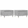Image de vidaXL Tables basses 2 pcs. Gris béton 50x46x35 cm Bois composite