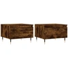Image de vidaXL Tables basses 2 pcs. Chêne fumé 50x46x35 cm Bois composite