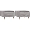 Image de vidaXL Tables basses 2 pcs. Gris Sonoma 50x46x35 cm Bois composite