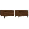Image de vidaXL Tables basses 2 pcs. Brun imitation chêne 50x46x35 cm bois composite
