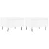 Image de vidaXL Tables basses 2 pcs. Blanc 50x46x35 cm Bois composite
