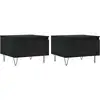 Image de vidaXL Tables basses 2 pièces noir 50x46x35 cm bois composite