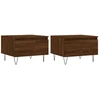 Image de vidaXL Tables basses 2 pcs. Brun imitation chêne 50x46x35 cm bois composite