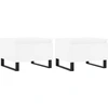 Image de vidaXL Tables basses 2 pcs. Blanc 50x46x35 cm Bois composite