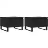 Image de vidaXL Tables basses 2 pièces noir 50x46x35 cm bois composite