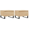 Image de vidaXL Tables basses 2 pièces chêne Sonoma 50x46x35 cm bois composite