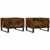 Image de vidaXL Tables basses 2 pcs. Chêne fumé 50x46x35 cm Bois composite