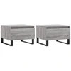 Image de vidaXL Tables basses 2 pcs. Gris Sonoma 50x46x35 cm Bois composite