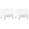 Image de vidaXL Tables basses 2 pcs. Blanc 50x46x50 cm Bois composite