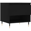 Image de vidaXL Table basse noire 50x46x50 cm bois composite