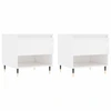 Image de vidaXL Tables basses 2 pcs. Blanc brillant 50x46x50 cm Bois composite