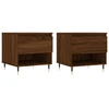 Image de vidaXL Tables basses 2 pcs. Brun imitation chêne 50x46x50 cm bois composite
