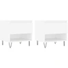 Image de vidaXL Tables basses 2 pcs. Blanc 50x46x50 cm Bois composite